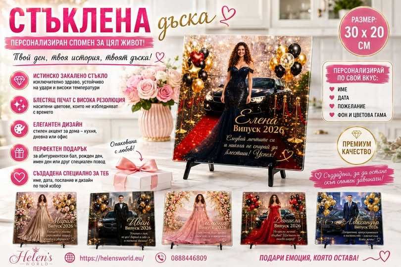 Дъска за рязане - стъклена.
