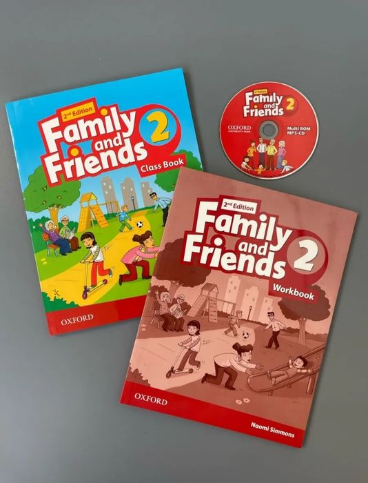 Доставка. Family and Friends 0-6 level class book + workbook + диск