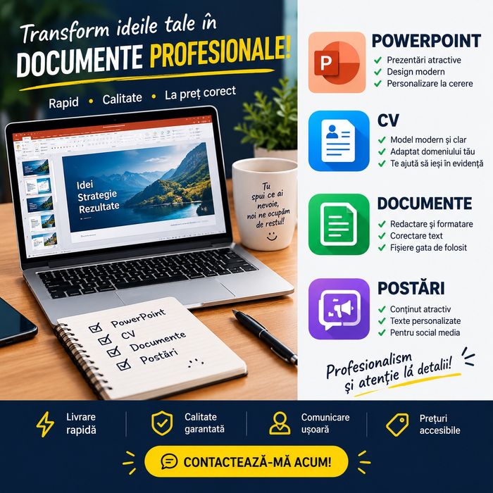 Servicii PowerPoint - CV - Documente - Postări