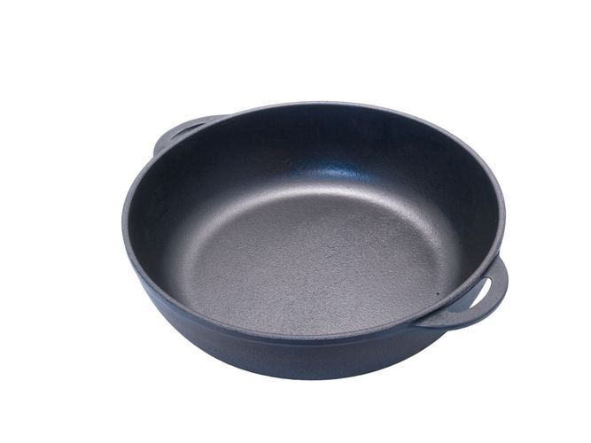 Чугунена тава с две лети дръжки, 20см-40см