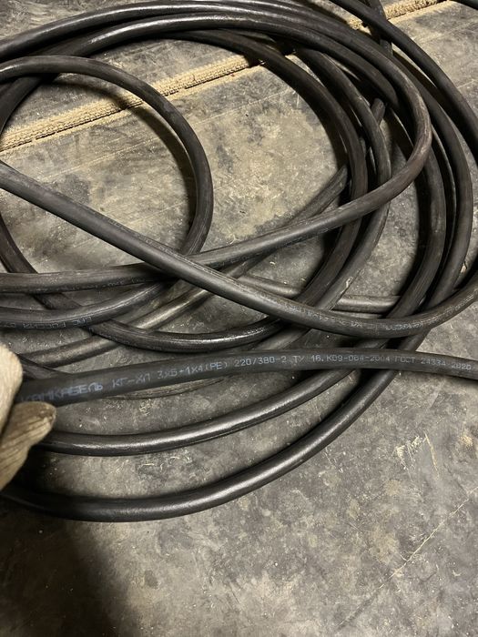 Кабель медный, 4 х жильный