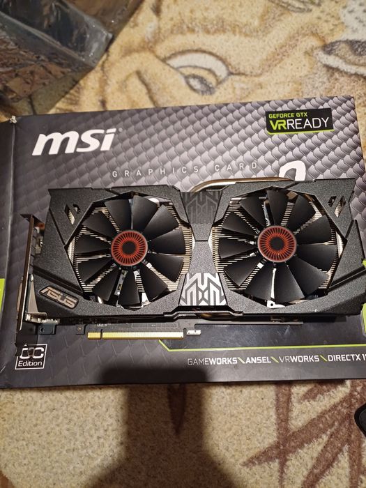 Видео карта Asus  Strix GTX970 4gb