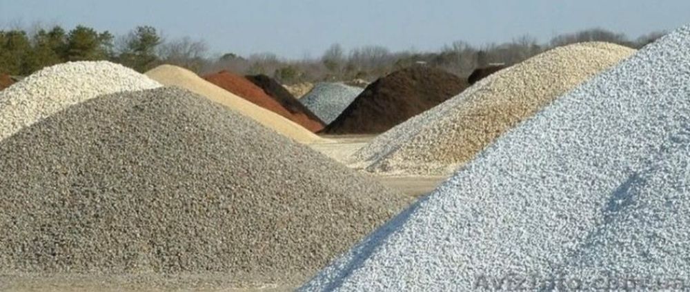 Песок мелкий крупный отсеф щебень глина в мешках
