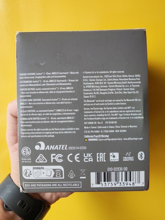 Schimb sau vând Garmin Instinct 3 AMOLED 45 mm desfăcut pentru probă,