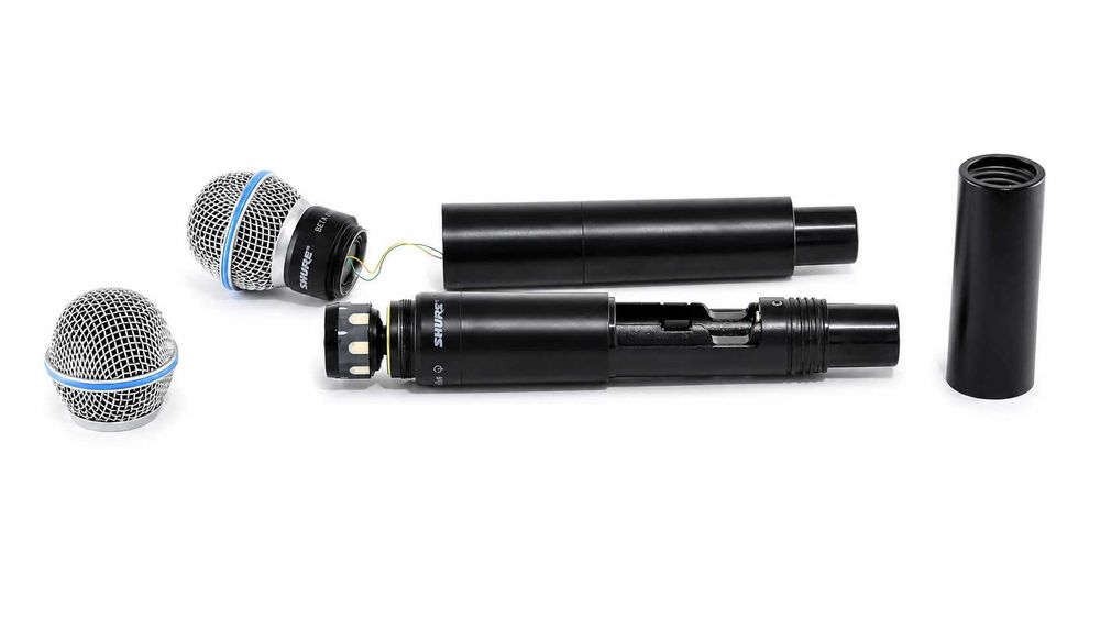 Wireless dublu microfon Shure GLXD4 BETA 58A cu două microfoane CU CASE (Clona)