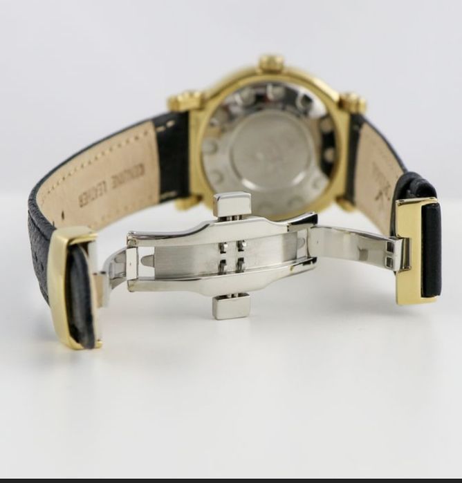 Ceas Optima quartz placat cu aur și diamante