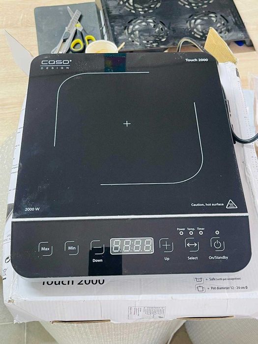 Plită cu inducție CASO Touch 2000 cu o singură zonă de gătit, 2000 W