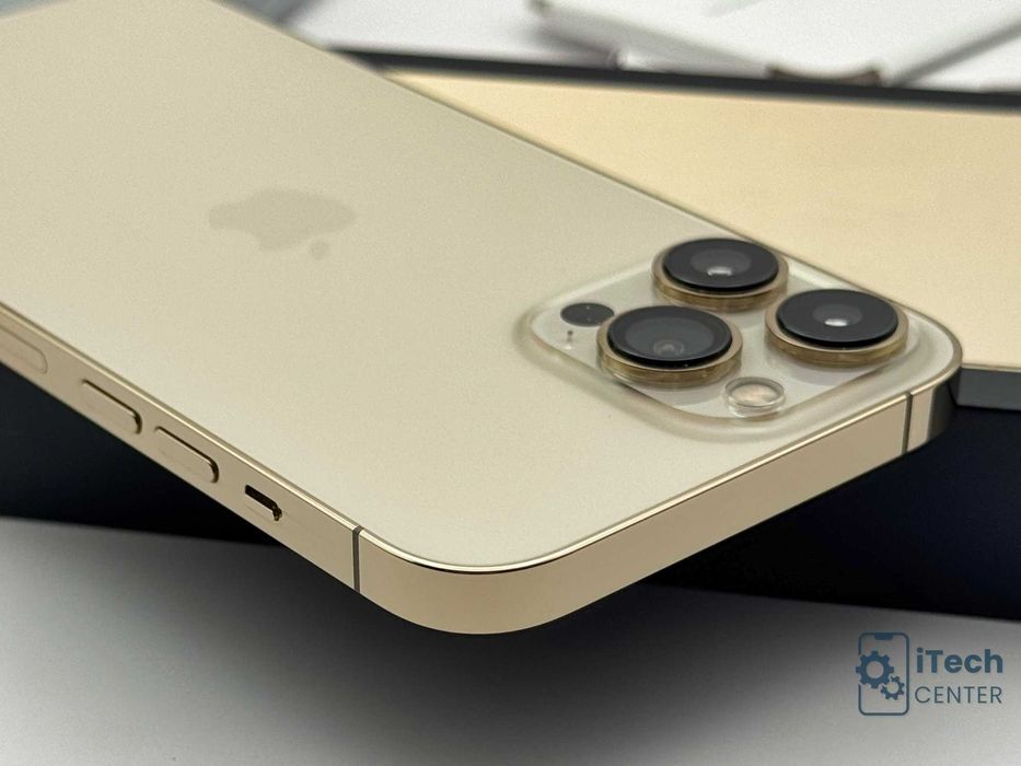 iPhone 13 Pro MAX, 128GB, Gold, 100% батерия, КАТО НОВ, 1г. ГАРАНЦИЯ!