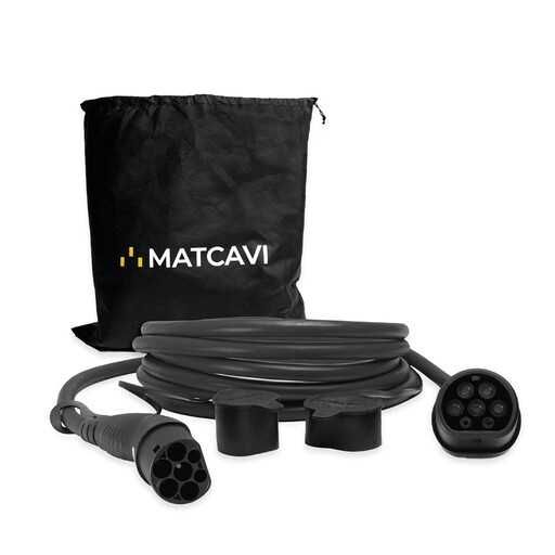 Кабел Matcavi за зарядна станция | Тип 2 - Тип 2 | 22 kW | 5 метра