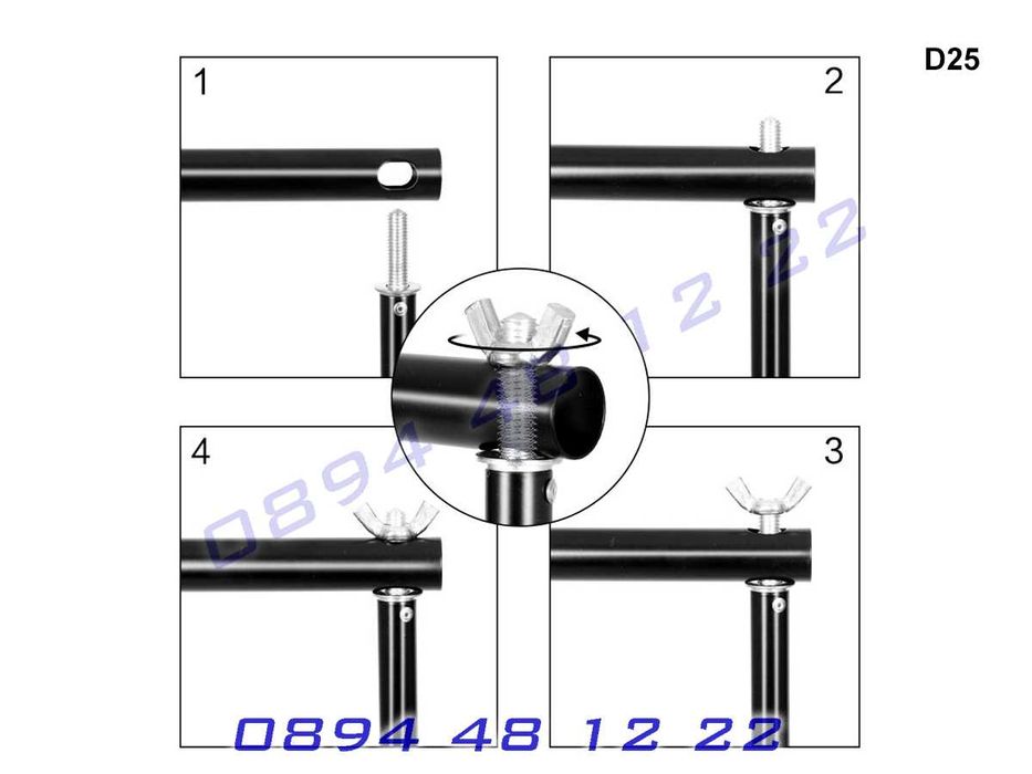 2.6х3м Фон Система Фонова Софтбокс Фото Фотографска Студио Стойка Екра