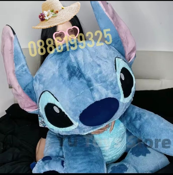 Гигантски плюшен Стич, Син и Розов 120см Голям плюшен Стич Lilo Stitch