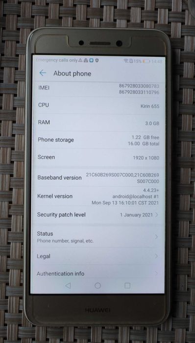 Telefon mobil Huawei P8 Lite, Dual SIM, 16GB, 4G, Black