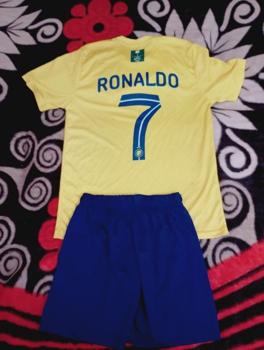 Echipament Fotbal Cristiano Ronaldo Al Nasrr Nr 7