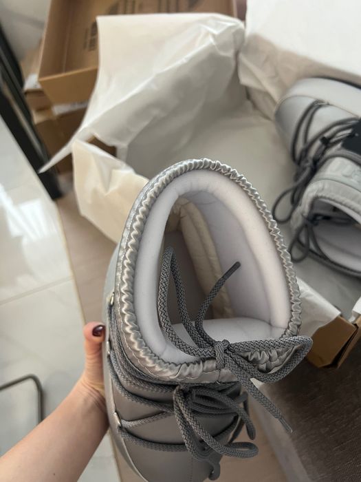 Зимние ботинки стильные moon boot на морозы