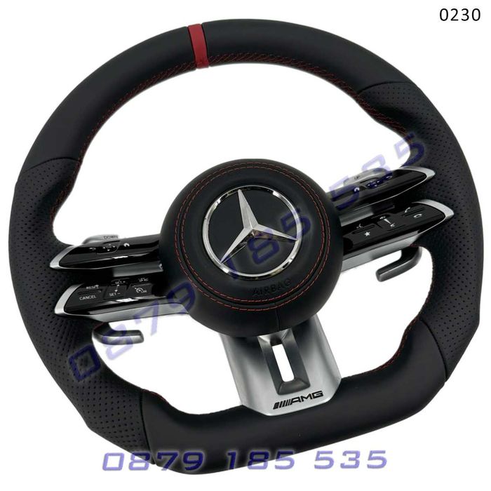 AMG спорт волан Nappa кожа Mercedes A B C CLA CLS E G GLC GLS GLE амг