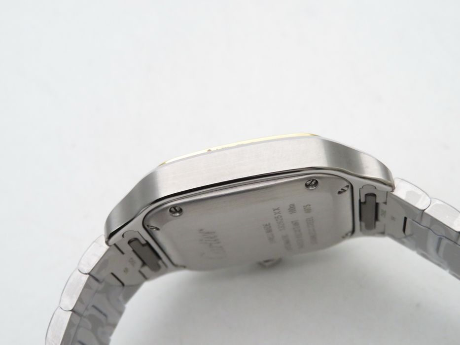 Cartier Santos de Cartier 35mm дамски - жълто злато и стомана - QC снимки
