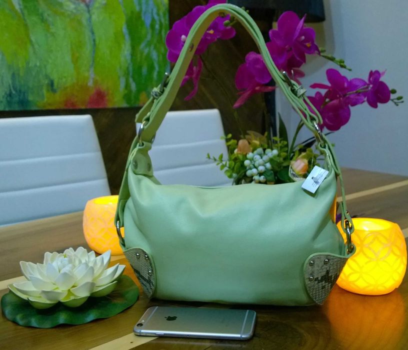 Освежающая итальянская Кожаная сумка от Giudit.