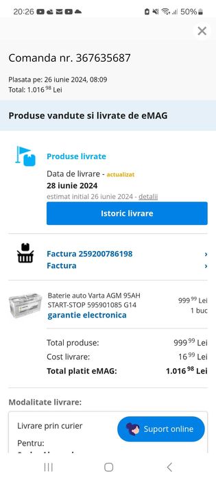 Vand baterie Varta AGM 95Ah START-STOP