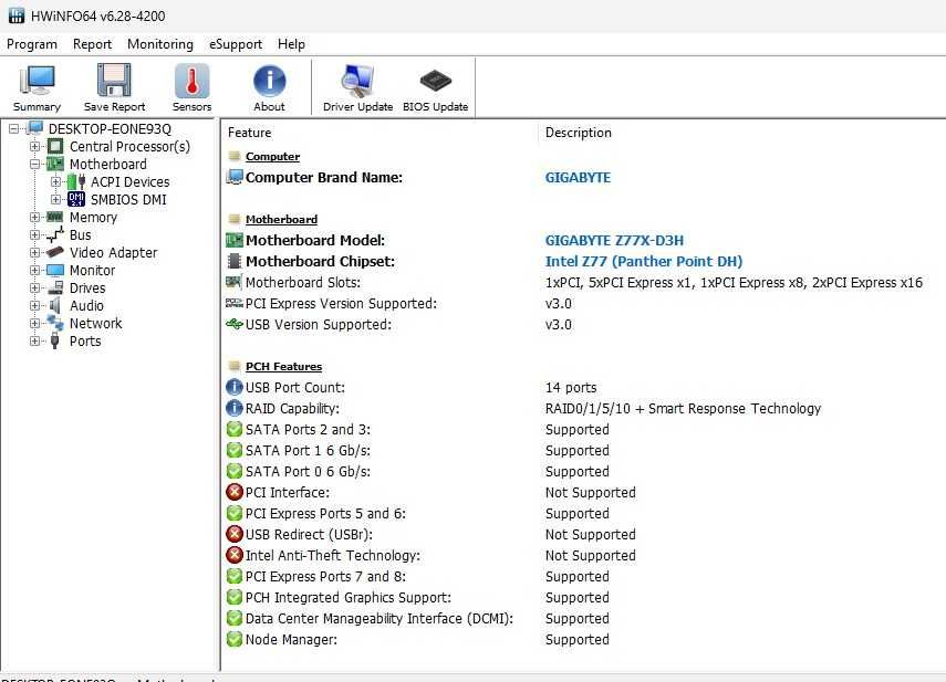 Placa de baza Gigabyte GA Z77x-D3H  soket 1155 Intel Gen 2 3