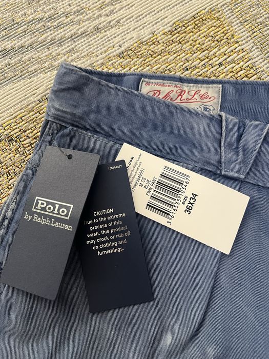 POLO Ralph Lauren : Straight Fit Distressed Twill Trouser - НОВИ