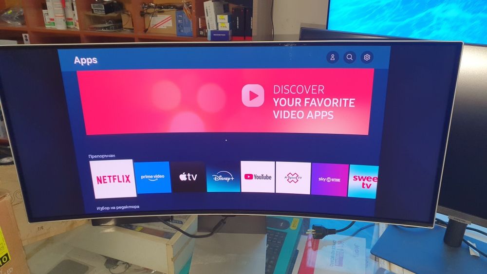 Гейминг монитор Samsung , OLED , 34 инча , Извит