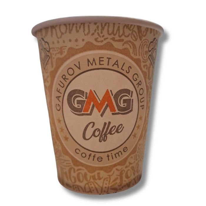 Картонени чаши 7oz – GMG Coffee – 100 бр. / опаковка