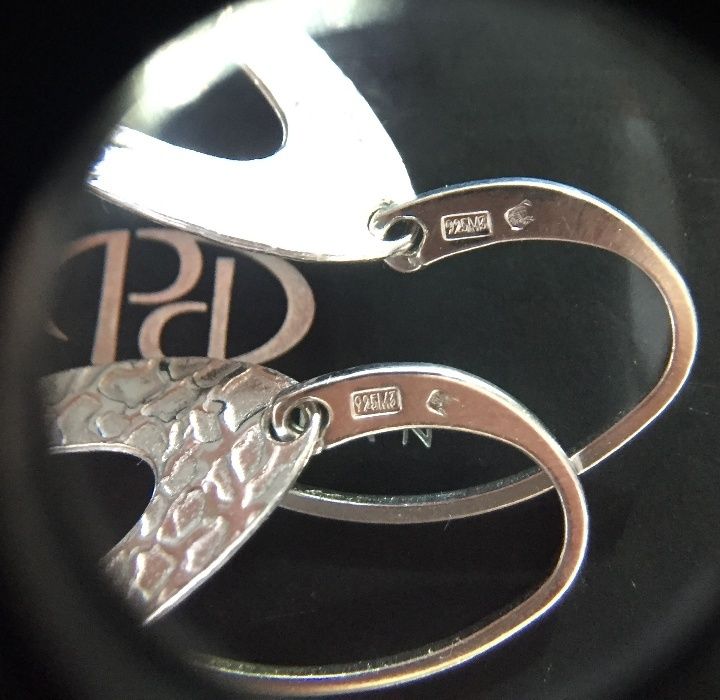 NOU Cercei mari de argint 925 designer PEDRO DURAN dama bijuterii