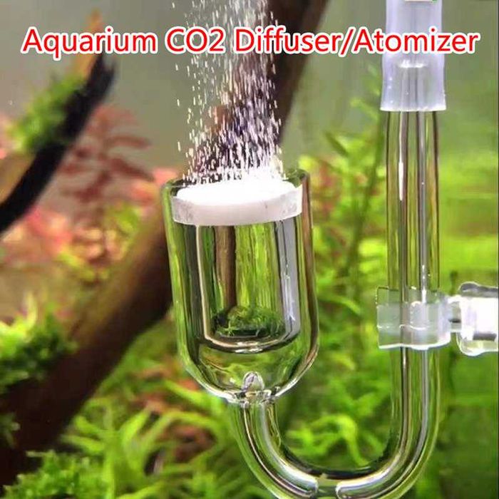 Difuzor acvariu sticla CO2, fertilizare plante, scadere ph.
