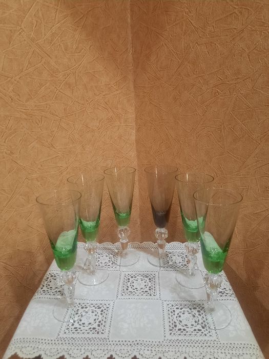 Легендарные,  очень красивые фужеры  "Суздаль", Гусьхрустальный завод,