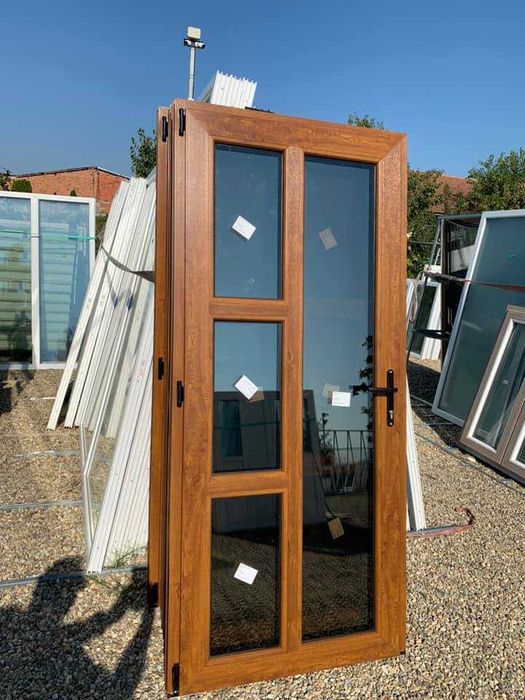 termopan usi pvc stejar auriu noi diferite modele