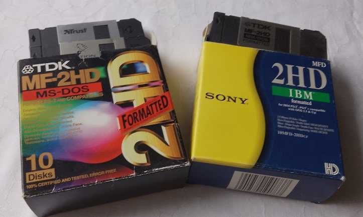 Dischete 3.5" (Sony, TDK, Verbatim) + 2 Casete Plastic (12 buc) + Cutii Originale