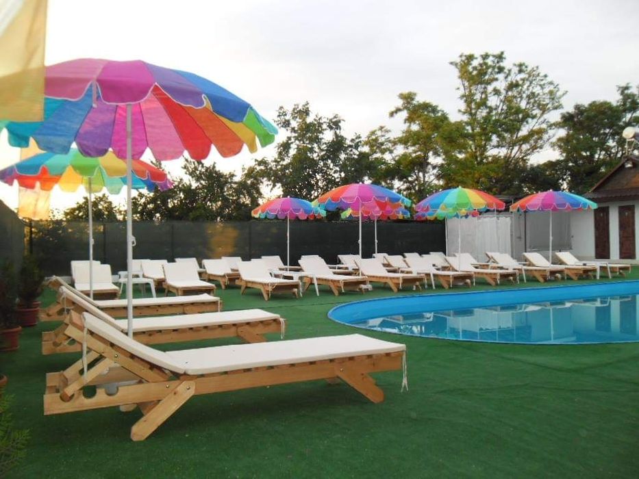 Sezlong plaja lemn masiv tratat termic  PIN NORDIC