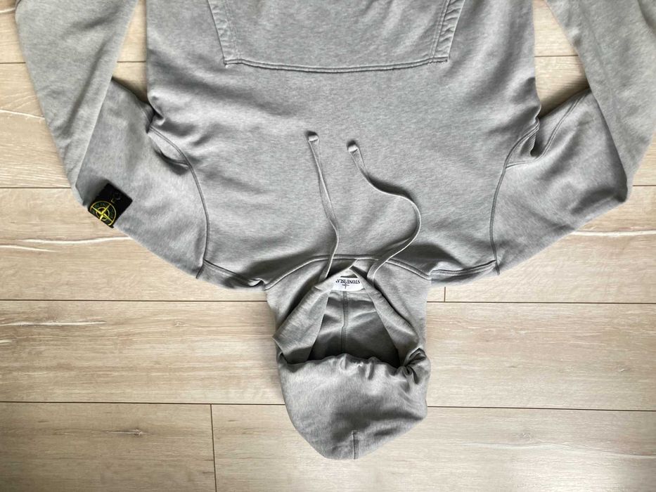 Оригинален Stone Island мъжки сив суитчър суичър размер XL