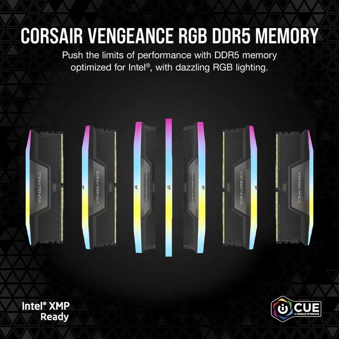 Corsair Vengeance RGB DDR5 RAM 64GB (2x32GB) 6400MHz CL32