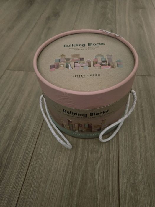 Little Dutch Building Blocks – cuburi din lemn 50 piese, pachet comple