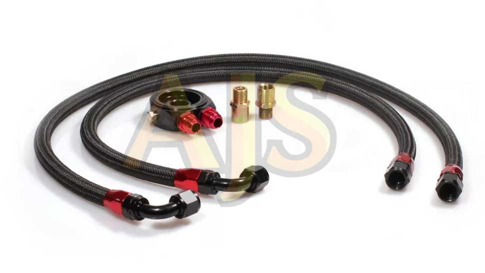 Набор для установки масляного радиатора без выноса (шланги в нейлоне)