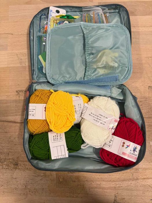 Комплект за плетене 58 части алуминиеви куки за начинаещи и напреднали