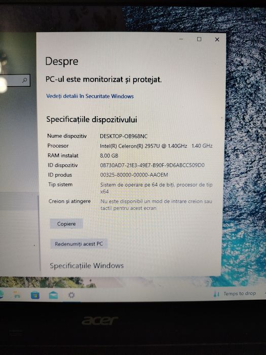 Vand / schimb laptop Acer Aspire V