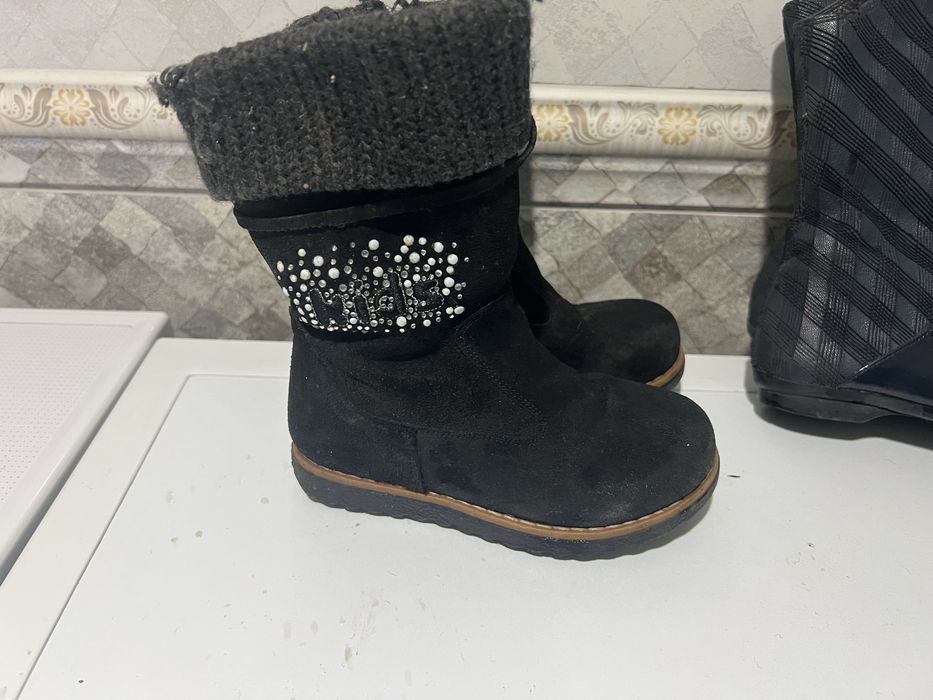 детские сапоги  зима  сапоги ботинки на девочку