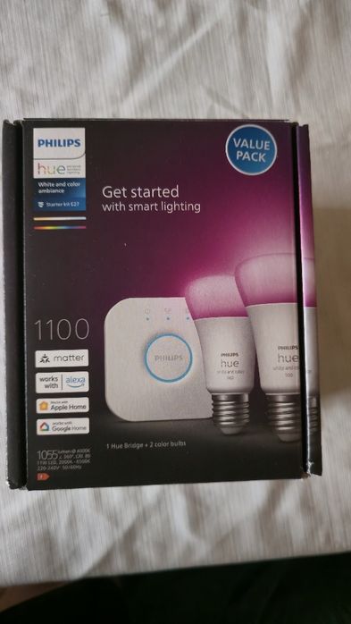 Philips Hue Starter Pack 2x E27 + Bridge