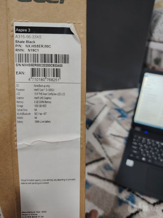Noutbuk Acer i3 10 pokolen. Yangiyol.
