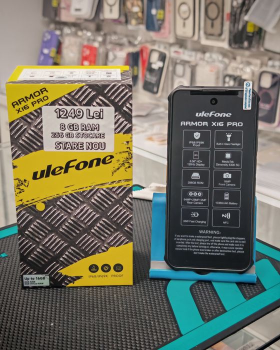 Ulefone Armor X16 Pro, 8/256 GB, Nou, 2 ani garanție