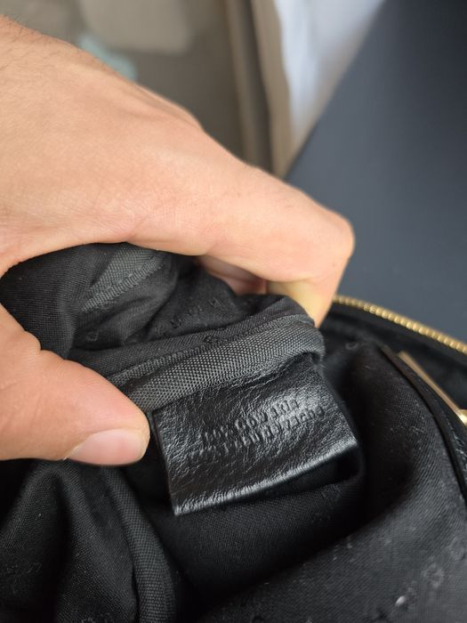 Geanta din piele de vițel Hugo Boss