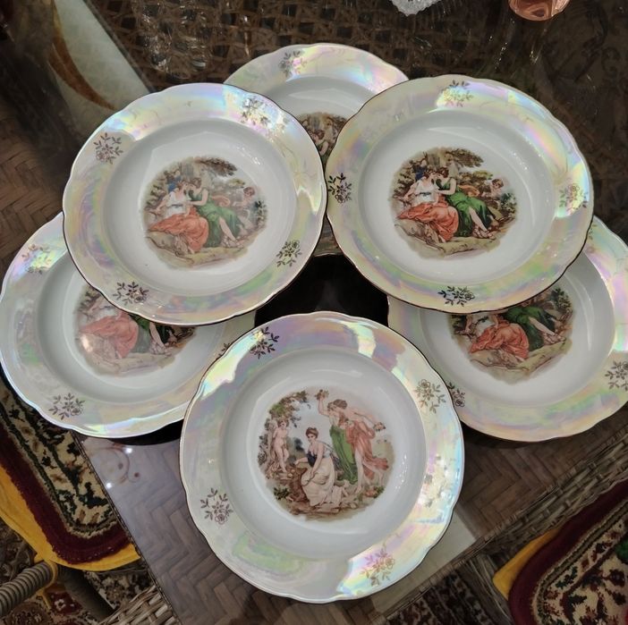 Новые, антикварные салатницы и тарелки, Германия.