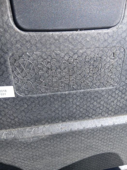 Capitonaj Portbagaj Volkswagen Golf 7 5G1 2012 -> 5G6858855