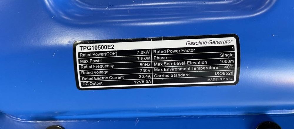 Generator TORXER 7,5 KV