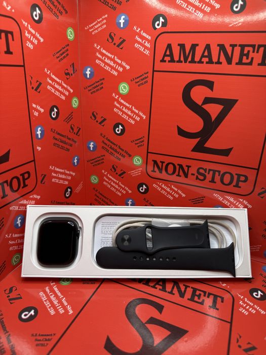 Apple Watch Series 10 46MM Jet Black Amanet SZ Non Stop