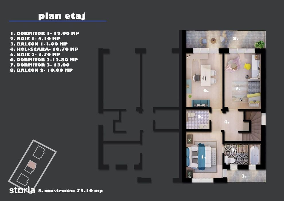 Duplex Cornetu | 130 mp | Curte 230 mp  Comision 0% Direct Dezvoltator