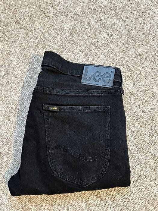 Blugi LEE, culoare indigo, marime 38cm talie  x 98 cm Lungime