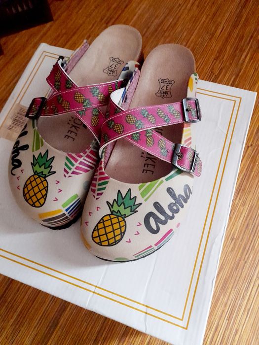 Чисто нови медицински  ортопедични чехли естествена кожа